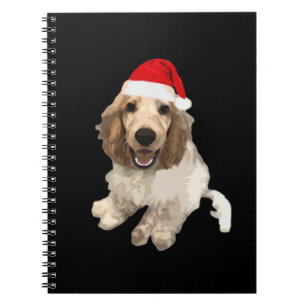 Christmas Cocker Spaniel (White) Essential T-Shirt Notebook