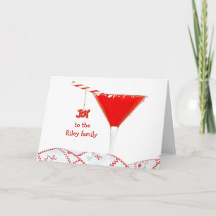 Christmas Cocktail Holiday Card