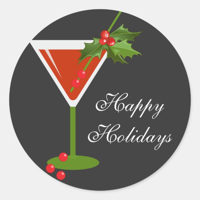Christmas Cocktail Party Sticker (Front)