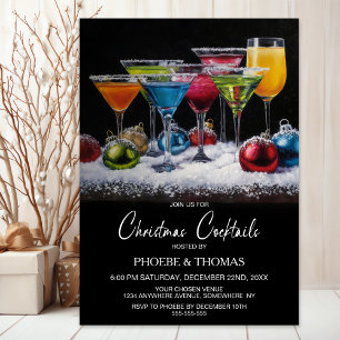 Christmas Cocktails Party Invitation