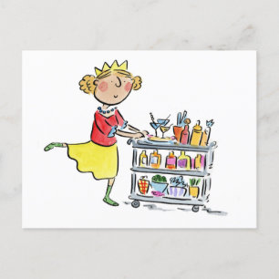 Christmas Cocktails Postcard