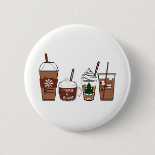 Christmas Coffee 2 Inch Round Button