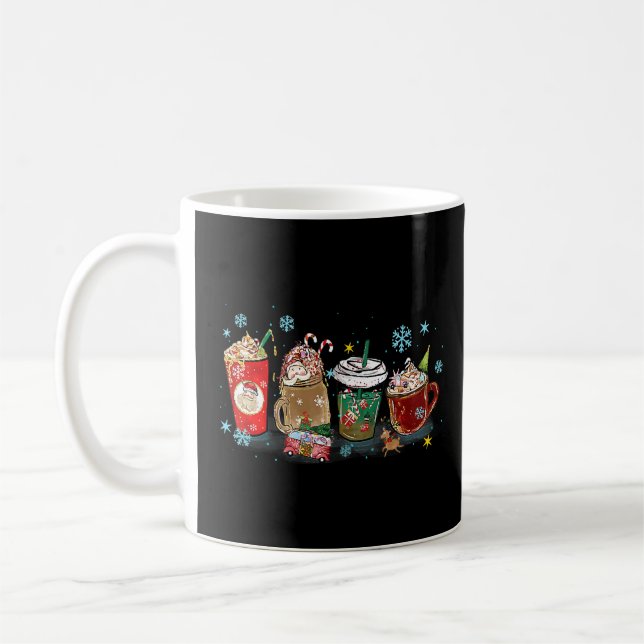 Christmas Coffee Cute Christmas Christmas Festive  Mug (Left)