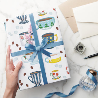 Christmas Coffee Date Cup of Cozy Wrapping Paper