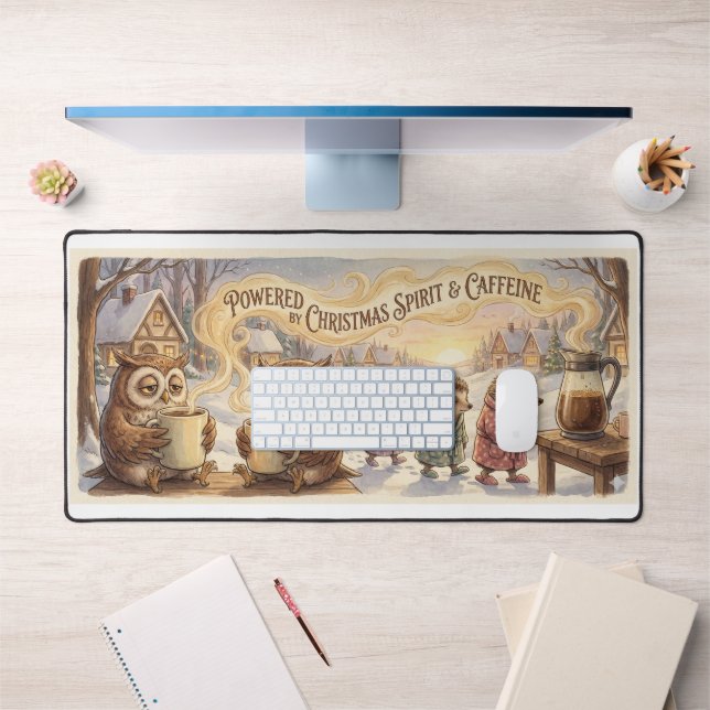 Christmas Coffee Desk Mat – Powered by Christmas S (Office 1)