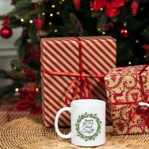 Christmas Coffee Mug - Tinsel Tangel - Wreath