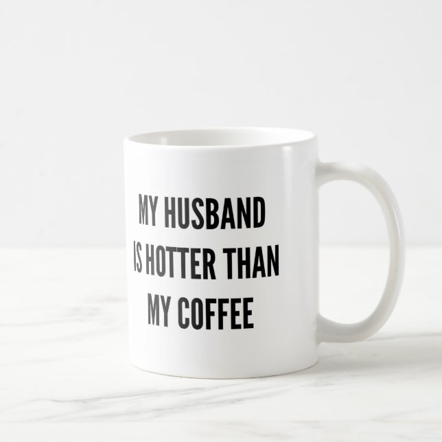 Christmas coffee my husband is hotter than coffee mug (Right)
