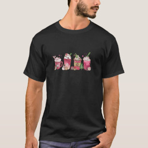 Christmas Coffee Shirt Women Pink Christmas Spice 