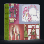 Christmas Collage Cards Keeper Avery Binder<br><div class="desc">Vintage Retro Collage Christmas Cards Keeper Avery Binder 1 EZD touch ring. Great way to keep and organize all of your greeting cards! Place for your postage stamps and address's of family & friends.</div>