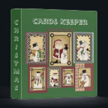 Christmas Collage Cards Keeper Notebook Binder<br><div class="desc">“Zazzle’s Wishlist Sweepstakes” Christmas Collage Cards Keeper Notebook Avery Binder 1EZD touch Ring. So many ways to use!</div>