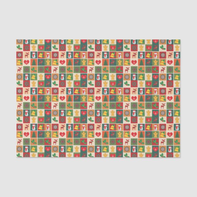 Christmas Collage Tissue Paper (Front)