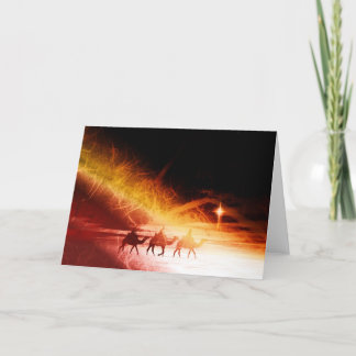 Christmas collage, warm colours holiday card