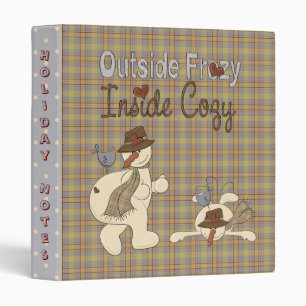 Christmas Collection Fun Snowman Holiday Notes! Binder