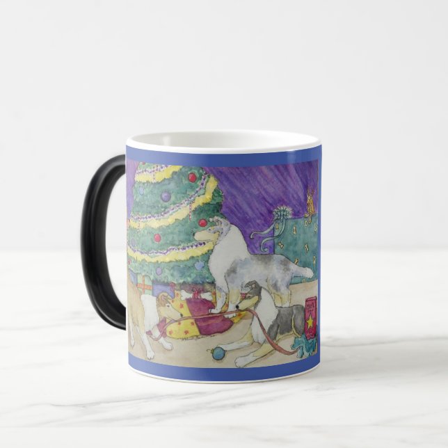 Christmas Collies  Morphing Mug (Front Left)