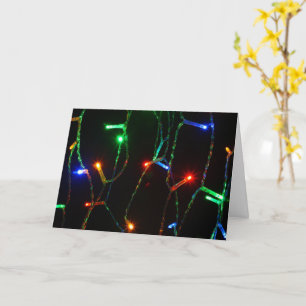 Christmas colorful lights card