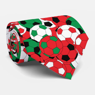 Christmas Colour Soccer Ball Collage-Two Side Tie