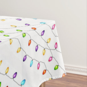 Christmas Colourful Bright Lights Tablecloth