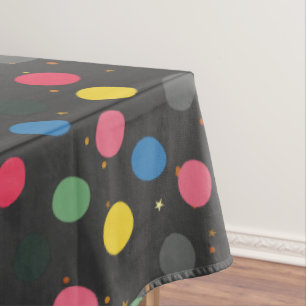 Christmas Colourful Circles Tablecloth