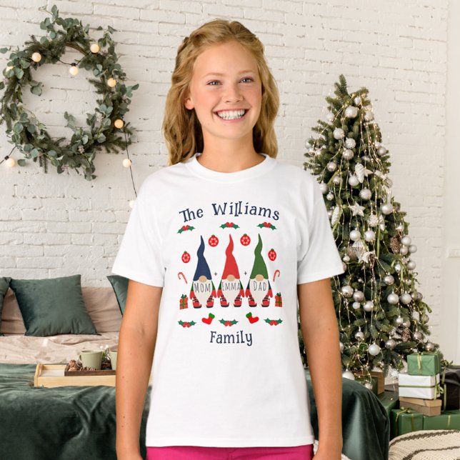  Christmas colourful cute gnomes T-Shirt (Creator Uploaded)