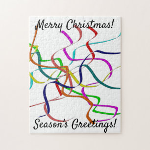 Christmas Colourful Streamers Jigsaw Puzzle