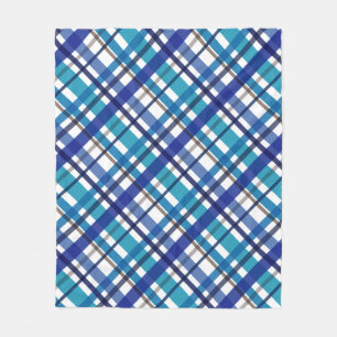Christmas Colours Plaid Fleece Blanket