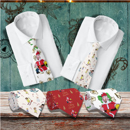 Christmas Comes But Once A Year Tie Santa