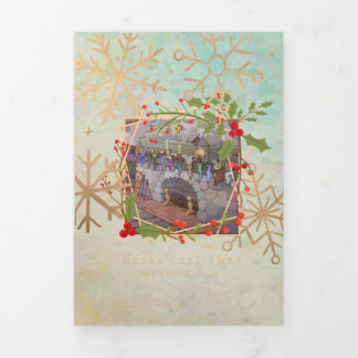 Christmas Comes But Once Trifold Christian Card
