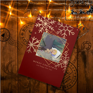 Christmas Comes But Once Trifold Pet Holiday Card