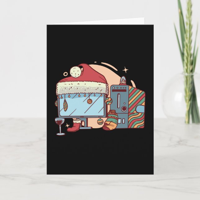 Christmas computer card (Front)