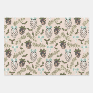 Christmas Cone Wrapping Paper Sheet