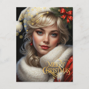 Christmas. Congratulation. Postcard