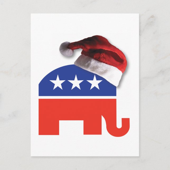 Christmas Conservative Holiday Postcard (Front)