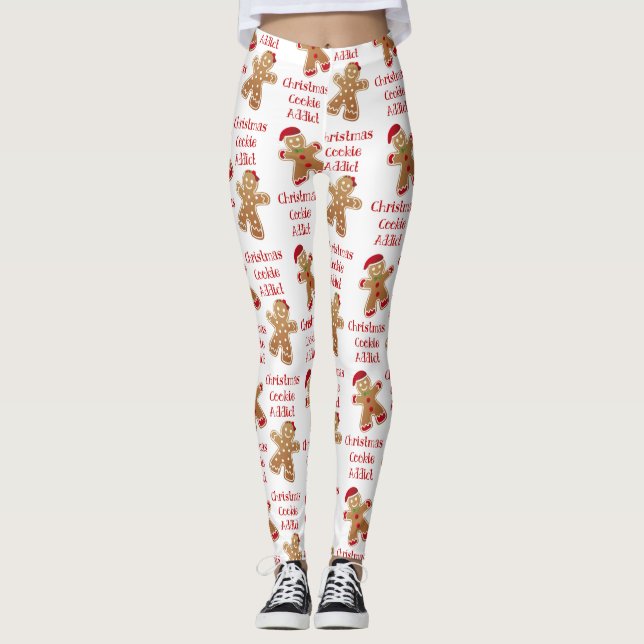 CHRISTMAS COOKIE ADDICT ~Leggings Leggings (Front)