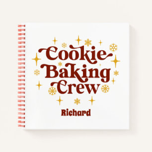 Christmas cookie baking crew add recipe kids notebook