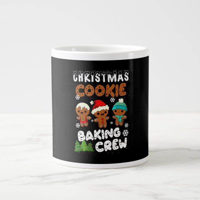 Christmas Cookie Baking Crew Christmas Funny Gift Large Coffee Mug (Front)