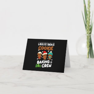 Christmas cookie baking crew christmas present card