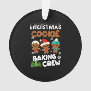 Christmas cookie baking crew   christmas present ornament