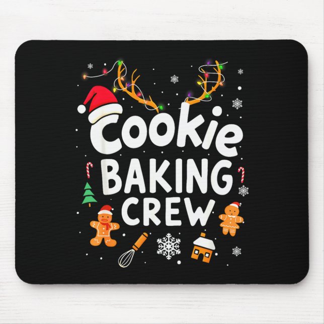 Christmas Cookie Baking Crew Family Baking Team Fu Mouse Pad (Front)