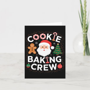 Christmas Cookie Baking Crew Family Christmas Baby Card