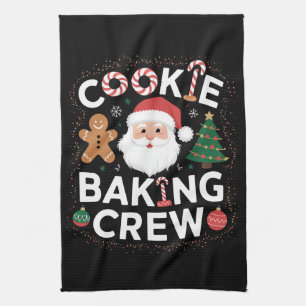 Christmas Cookie Baking Crew Family Christmas  Kitchen Towel