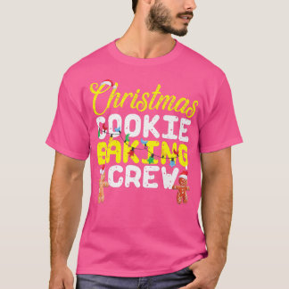 Christmas Cookie Baking Crew Gingerbread Man  T-Shirt