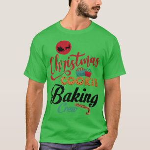 Christmas Cookie Baking Crew Gingerbread Team Sant T-Shirt