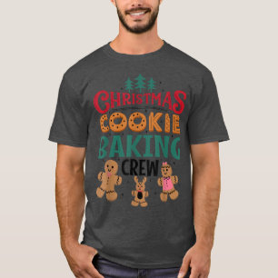 Christmas Cookie Baking Crew Gingerbread Team Sant T-Shirt
