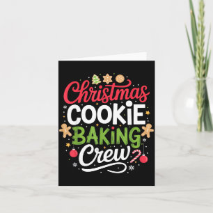 Christmas Cookie Baking Crew Mom Funny Proud Holid Card