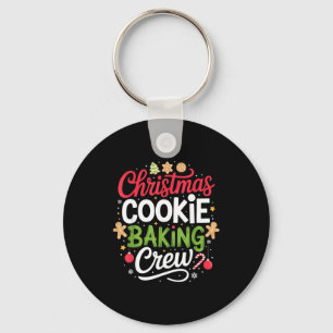 Christmas Cookie Baking Crew Mom Funny Proud Holid Keychain