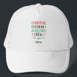 Christmas Cookie Baking Crew Name Matching Family Trucker Hat<br><div class="desc">This personalized holiday ball cap,  with the words "Christmas Cookie Baking Crew",  is a perfect matching trucket hat for the family that loves to bake Christmas cookies together. This hat is a great personalized gift for a Mom,  Dad,  Grandma,  or Grandpa who loves to bake.</div>