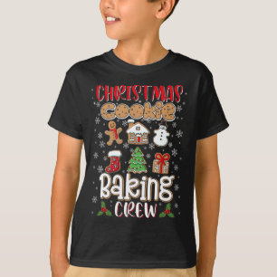 Christmas Cookie Baking Crew Xmas Cookie Cute Sant T-Shirt