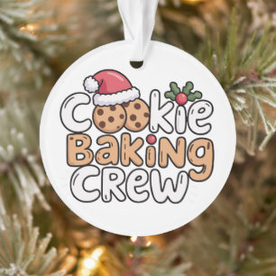 Christmas Cookie Baking Crew Xmas Holiday Ornament