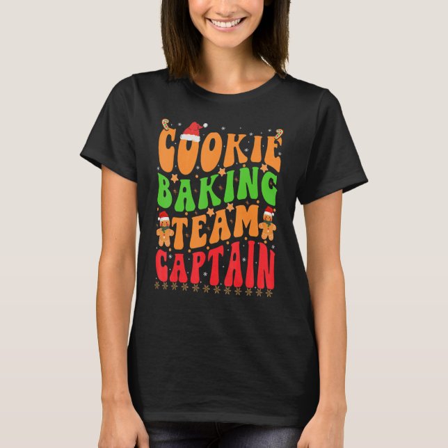 Christmas Cookie Baking Team Captain  Gingerbread T-Shirt (Front)
