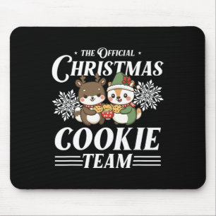 Christmas Cookie Baking Team Funny X-mas Animals Mouse Pad